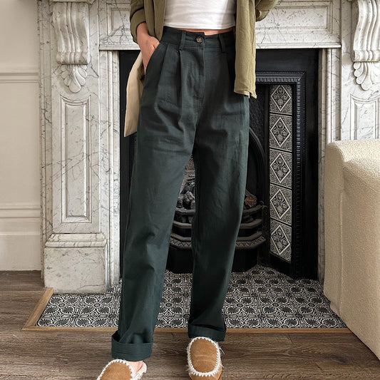 Classic forest green pants