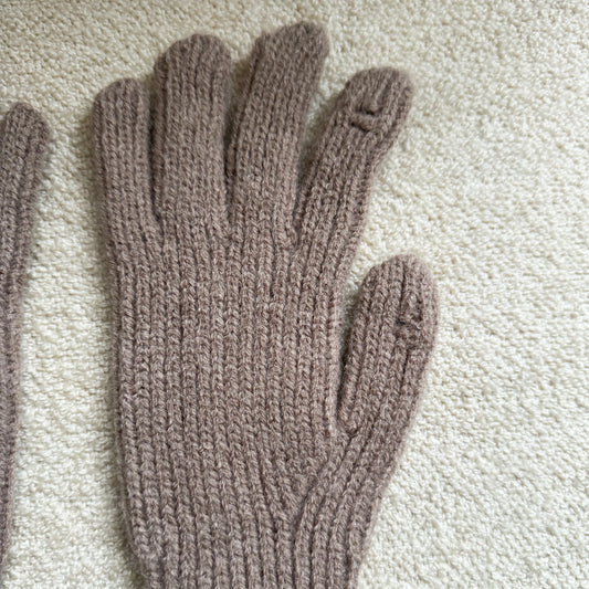 Brown gloves