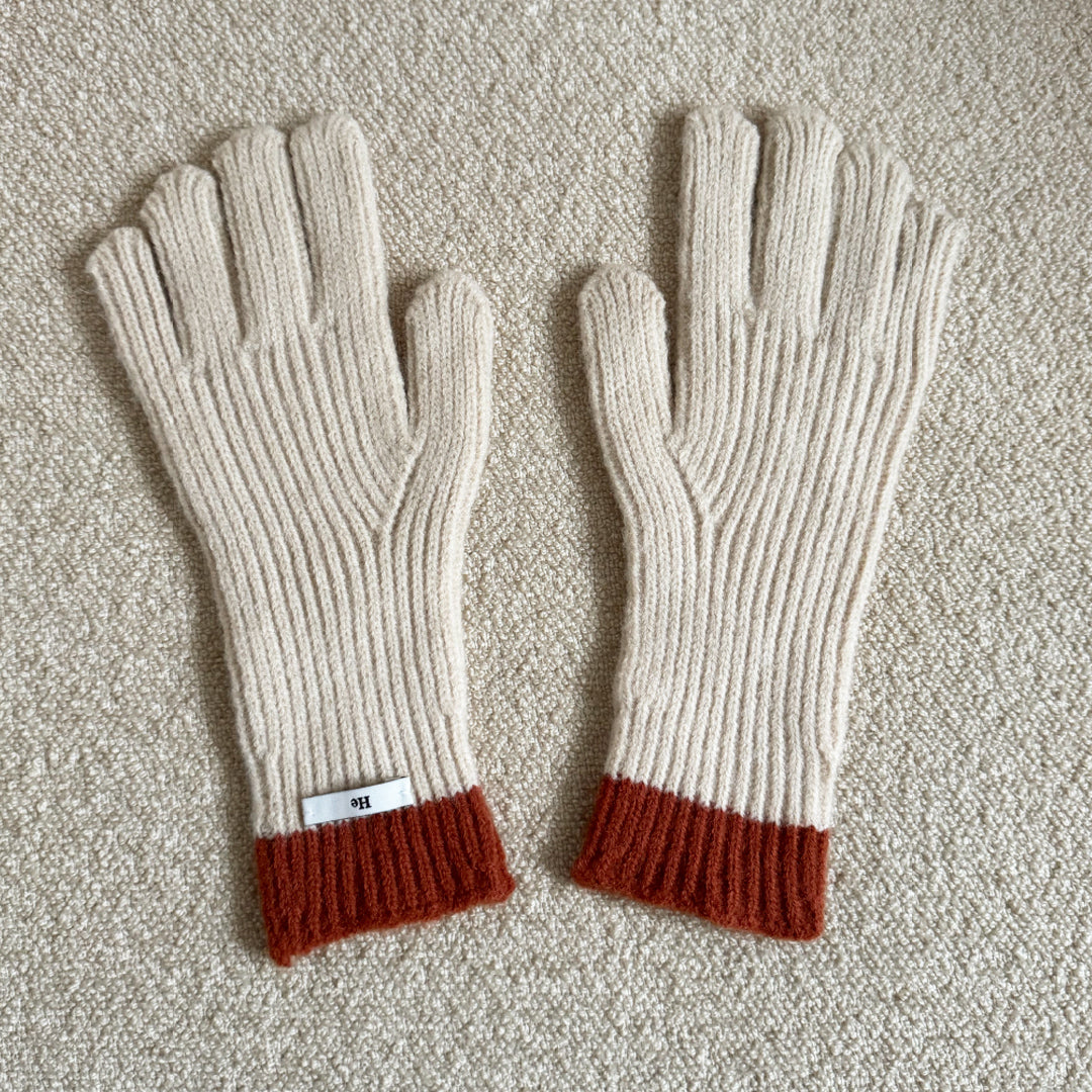 Cream gloves