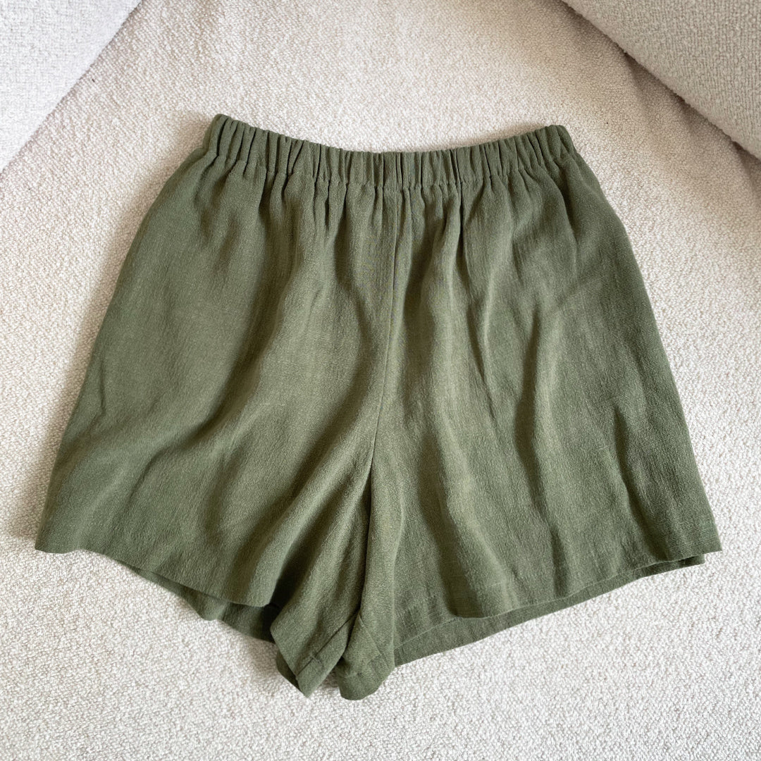 Classic linen mix shorts