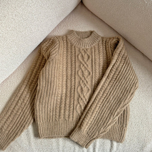 Beige cable Knit